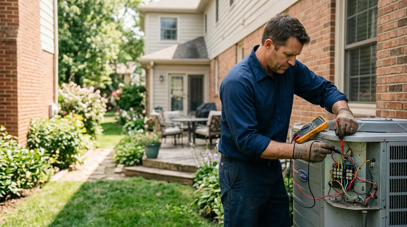 HVAC technician working near Addison, MI